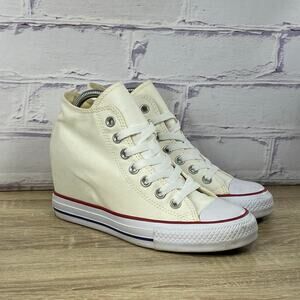 Converse Chuck Taylor All Star Lux Hidden Wedge Shoes Women's 7 Platform Sneaker